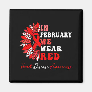 Imã In February We Wear Red Heart Disease Awareness Re