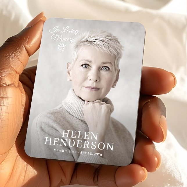 Ímã In Loving Memory, Photo Memorial Keepsake Custom (In Loving Memory, Photo Memorial Keepsake Custom Magnet, Loss of Mother Gift)