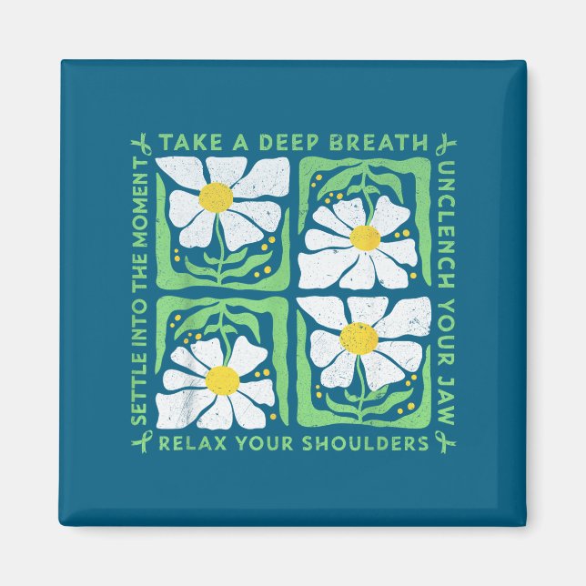 Imã In May We Wear Green Mental Health Awareness  (Frente)