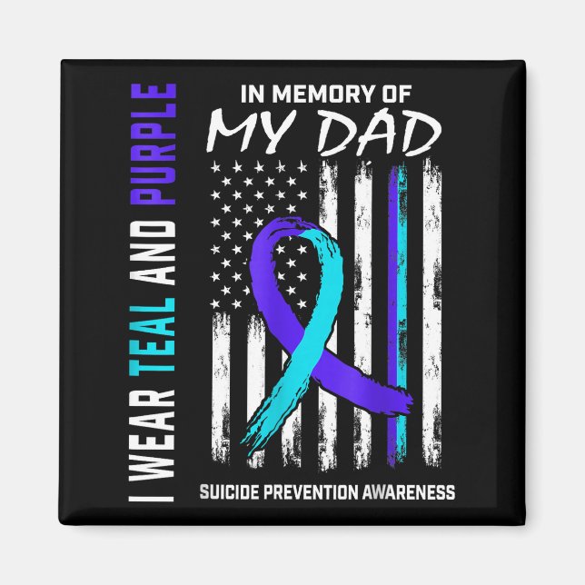 Imã In Memory Of Dad Suicide Prevention Awareness Amer (Frente)