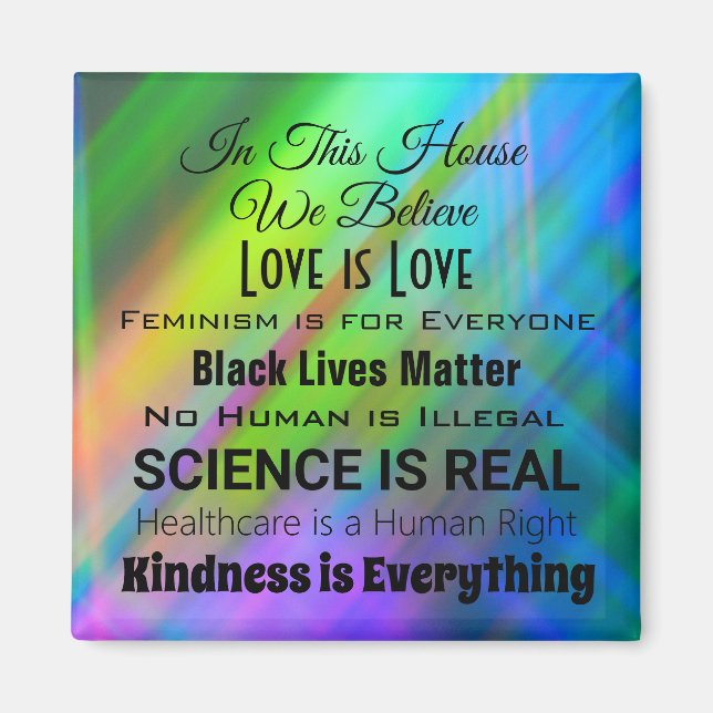 Imã In this House... Human Rights Magnet (Frente)