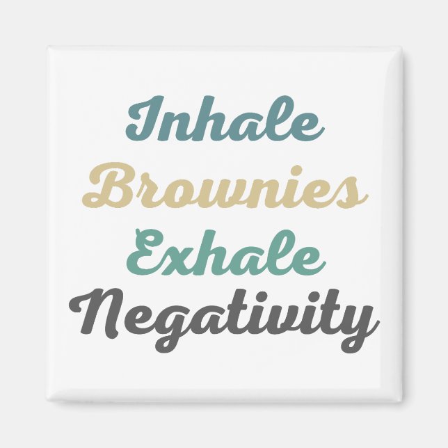 Imã Inalar Brownies Exalar Magnetos de Negatividade (Frente)