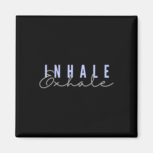 Imã Inalar Exalar Zen Yoga Meditação Consciente Relaxa (Frente)