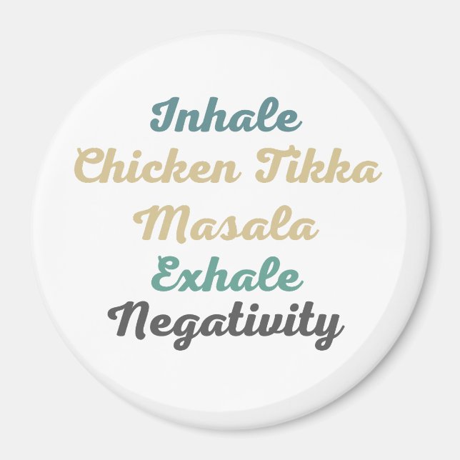 Imã Inalar Galinha Tikka Masala Exalar Negatividade (Frente)