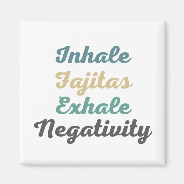 Imã Inalar os magnetos de negatividade do Fajitas (Frente)