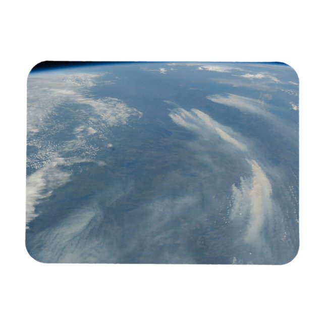 Ímã Incêndios No Sudeste De James Bay Em Quebec, Canad (Horizontal)