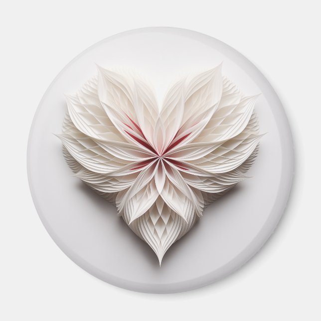 Imã Incomum coração de penas (Frente)