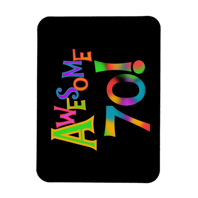 Ímã Incrível 70 t-shirts e presentes (Vertical)