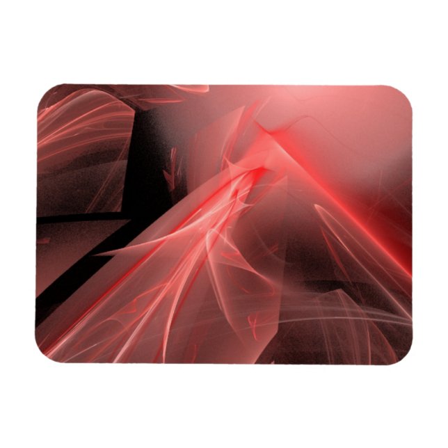 Ímã Incrível Red Swirls (Horizontal)
