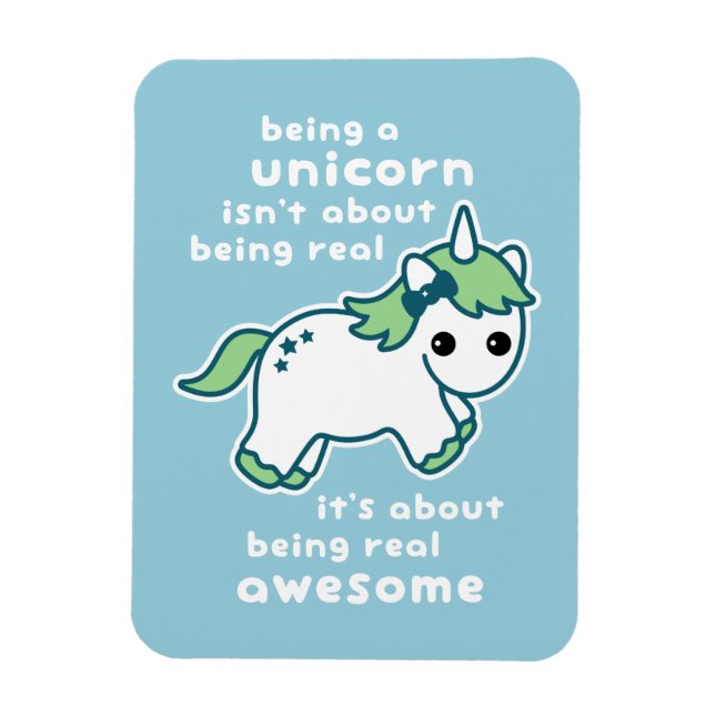 Ímã Incrível Unicorn (Vertical)