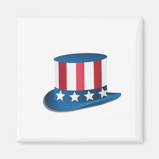 Imã Independência Dia e 4 de julho (Frente)