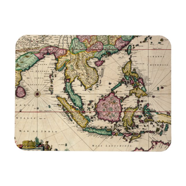 Ímã Índia e Ceilão para a Austrália (Horizontal)