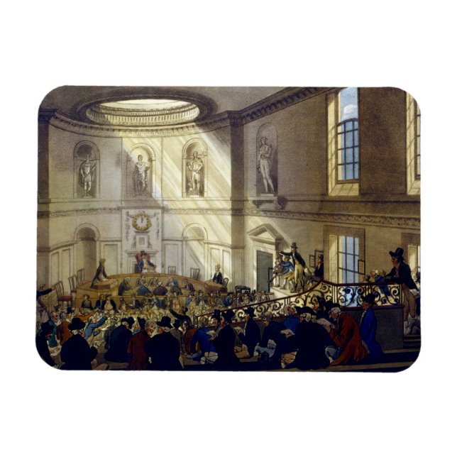 Ímã India House, The Sale Room, do Micr de Ackermann (Horizontal)