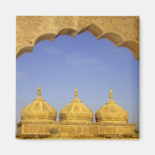 Imã Índia, Rajasthan, Jaisalmer. Cúpulas de arenito