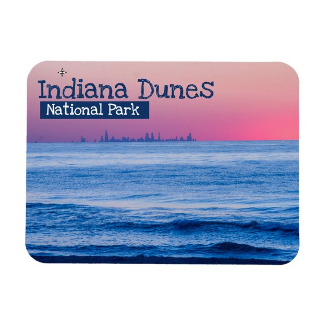Ímã Indiana Dunes National Park Sunset (Horizontal)