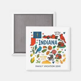 Imã Indiana Family Trip Keepsake Custom