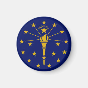 Imã Indiana flag & Indiana, férias/esportes nos EUA