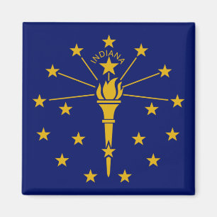 Imã Indiana flag & Indiana, férias/esportes nos EUA