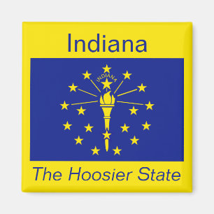 Imã Indiana Flag Magnet