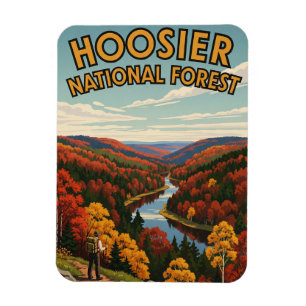Ímã Indiana Hoosier National Forest Viagem