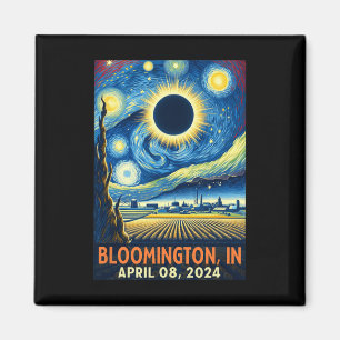 Imã Indiana Total Solar Eclipse 2024 Starry Night