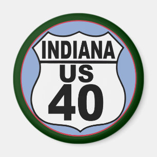 Imã Indiana US Route 40 - A Estrada Nacional