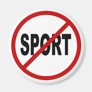 Imã Indicação permitida esporte do sinal de /No do