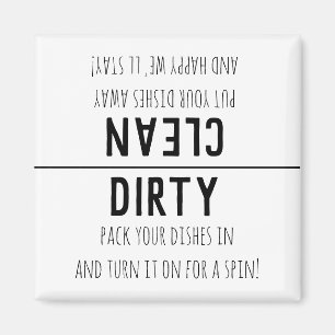 Imã Indicador da máquina de lavar louça (limpa ou su