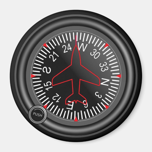 Imã Indicador de rumo da aeronave (Frente)