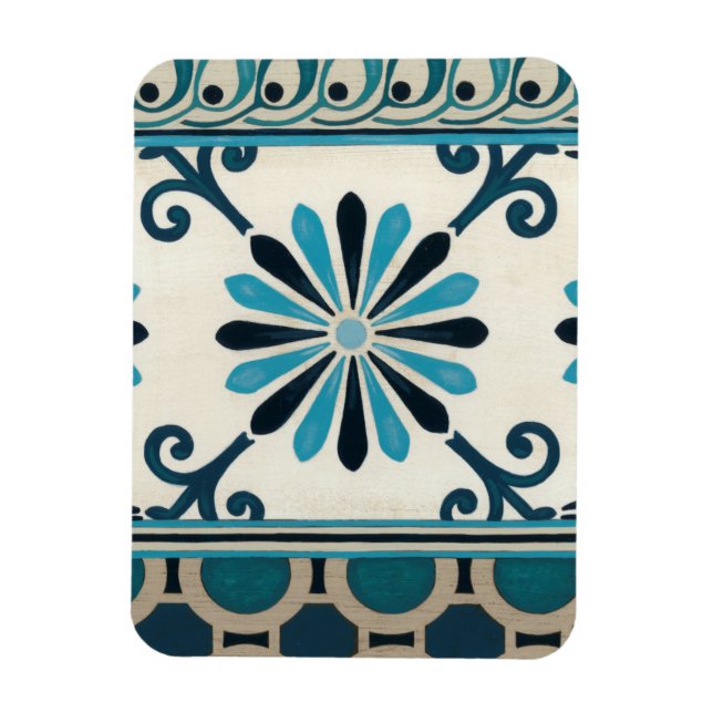 Ímã Indigo Frieze II não embelezado (Vertical)