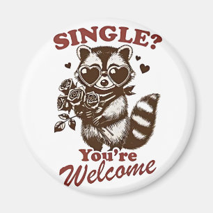 Imã Individual? Você é bem-vinda, Namorados Raccoon