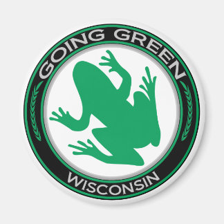 Imã Indo ao Sapo de Wisconsin Verde