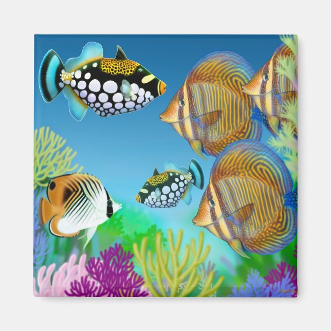 Imã Indo Pacífico Reef Fish Magnet (Frente)