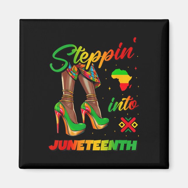 Imã Indo Para A Décima Sétima Mulher Negra Afro (Frente)