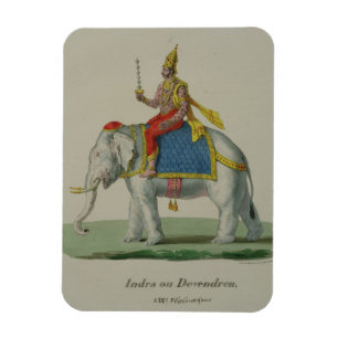 Ímã Indra, gravado por Marlet e por Cie (litho da cor)
