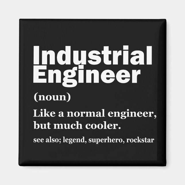 Imã Industrial Engineering Funny Engineer (Frente)