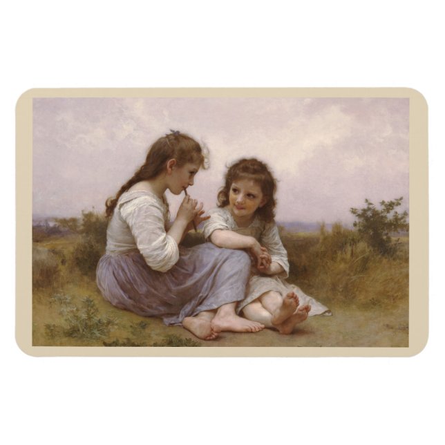 Ímã Infância Idyll por Bouguereau Magnet (Horizontal)