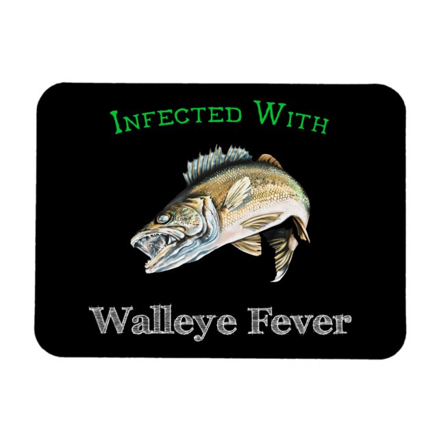 Ímã Infectado Com Febre Walleye (Horizontal)