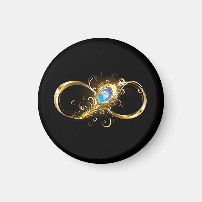 Imã Infinidade com a pena Pavão de Ouro (Frente)