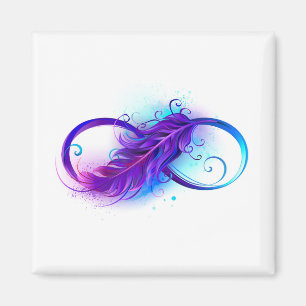 Imã Infinidade com pena roxa