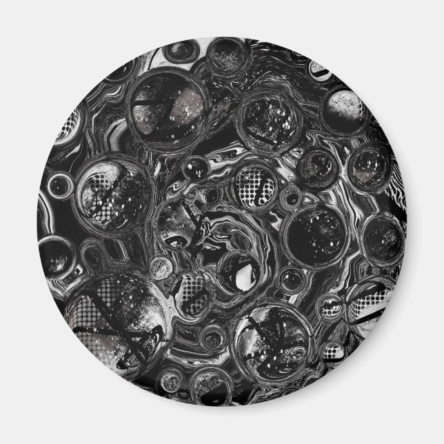 Imã Infinidade Preta e Branca (Frente)