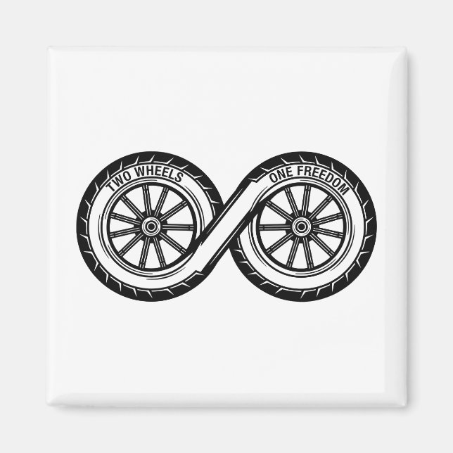 Imã Infinito Duas Rodas Liberdade (Frente)