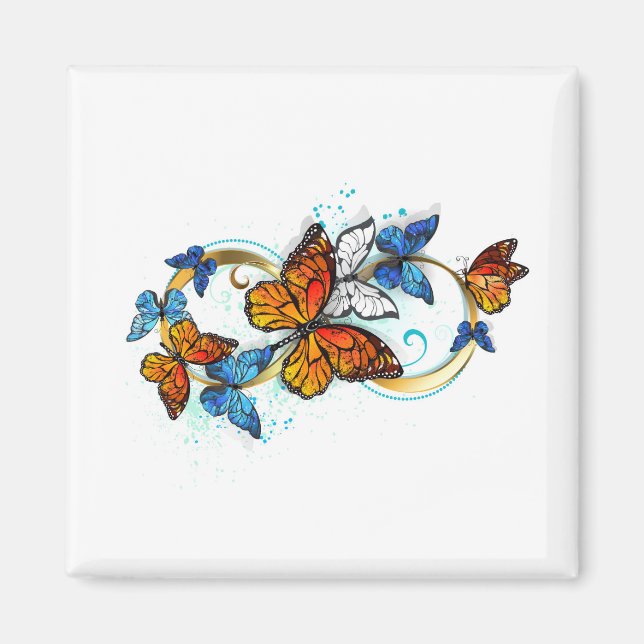 Imã Infinity of Monarch Butterflies (Frente)