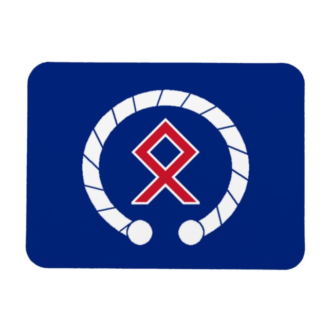 Ímã Inglês AngloCeltic Magnet - Bandeira Torc & Rune (Horizontal)