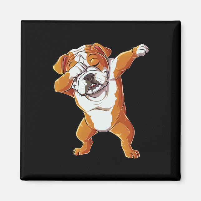 Imã Inglês Buldogue Boys Dab Dance Puppy Lover (Frente)