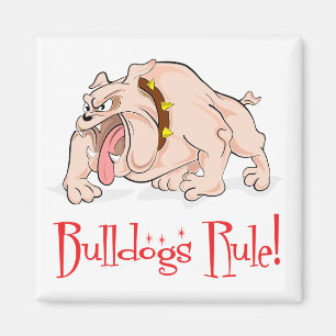Imã Inglês - Bulldog - Cachorro de Cartoon Magnet