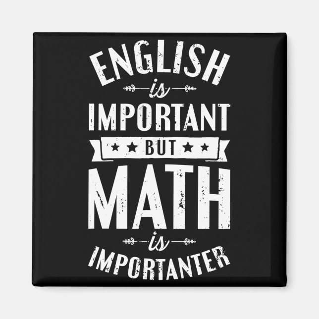Imã Inglês É Importante Mas Matemática É Mais Importan (Frente)