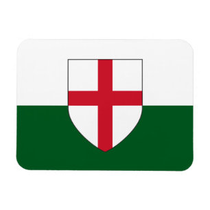 Ímã Inglês e País de Gales Flag Magnet - Shield em cor