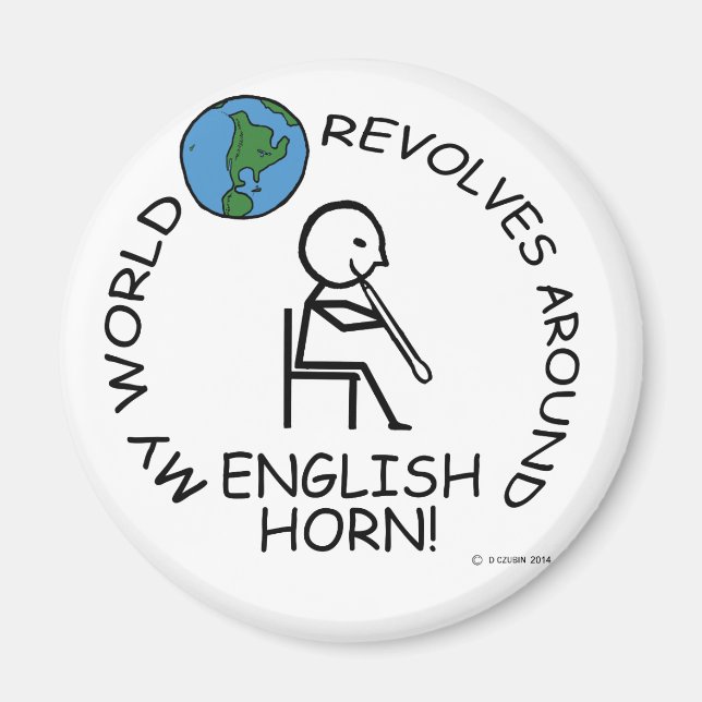 Imã Inglês Horn - Mundo Revola-se (Frente)