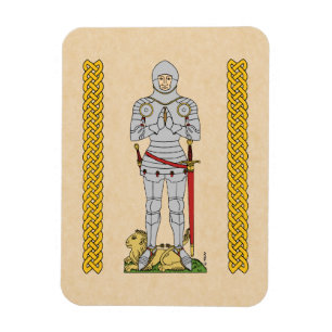 Ímã Inglês Medieval Knight Circa 1430